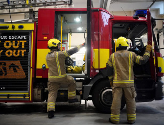 Firefighters tackling blaze involving nine-storey building in White City Image