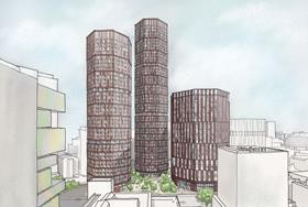 Studio Egret West adds third tower to Manchester mixed-use scheme in viability redesign Image