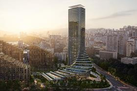 Zaha Hadid Architects unveils designs for 42-storey tower in Tbilisi Image
