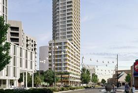 Dominus gains approval for reworked 31-storey student housing tower in east London Image