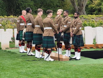 Scots soldiers laid to rest exactly 110 years after they fell in First World War Image