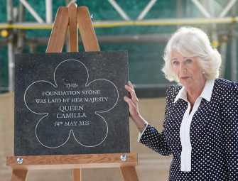 Camilla unveils foundation stone for new Westminster Abbey building Image