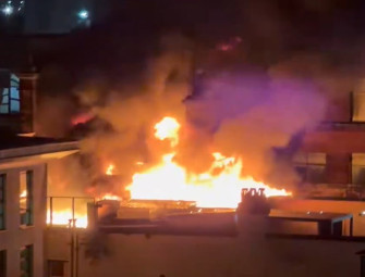 Fire crews remain at scene of blaze in Glasgow city centre Image