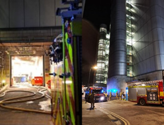 Fire erupts in 13-storey tower in east London housing data centre Image