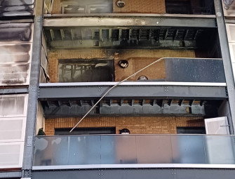 Rainham fire: Large blaze rages at block of flats in east London  Image