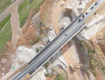 Two new HS2 road bridge opened in Leamington Spa Image