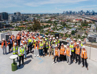 Indi Footscray build-to-rent project tops out in Melbourne Image