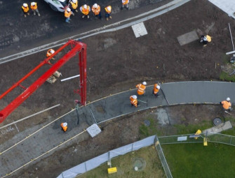 Coffee concrete used in Vic road project Image