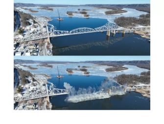 Mississippi River Bridge Implosion Clears Way for New Iowa-Wisconsin Crossing Image