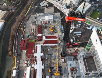 World’s largest luffing crane begins work in Walsall Image