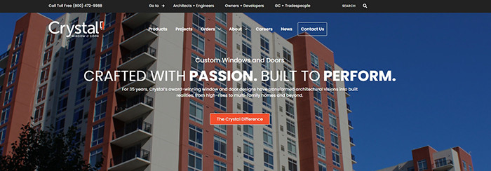 Crystal Windows Launches Redesigned Website Image