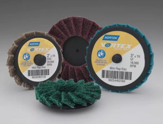 New Mini Discs Join the Norton Vortex Rapid Prep Flap Disc Line  Image