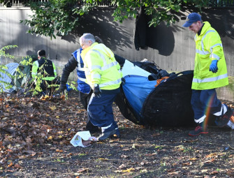 Tent encampment outside Grade I listed property owned by the Duke of Wellington is dismantled  Image