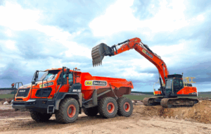 RJ McLeod has taken a delivery of 16 new Develon machines Image