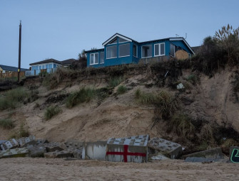  Homes at imminent risk on one of the fastest eroding coastlines in Northern Europe  Image