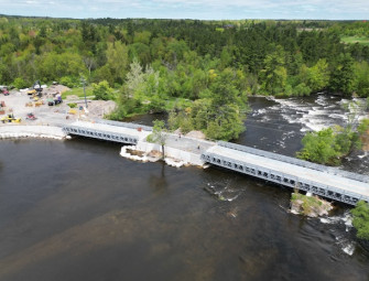 Gemtec Keystone Acrow and Looby replace Blakeney Bridge in Lanark Ont. Image