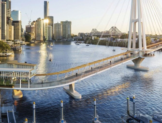 First steps taken on Kangaroo Point Bridge Image