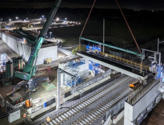 Beams lifted into place at Watsons Road in Diggers Rest Image
