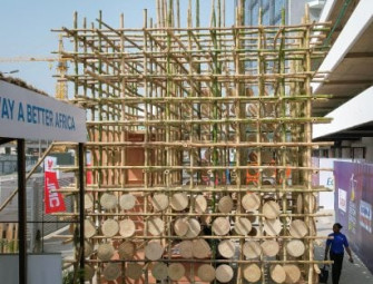 HTL Africa installs bamboo scaffolding pavilion in Lagos Image