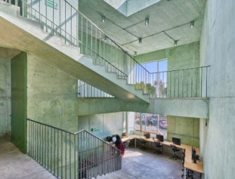 WORKac and Ignacio Urquiza use Green concrete for Mexico City community centre Image