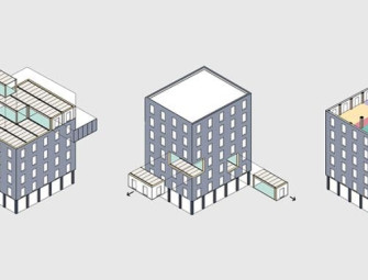 Timber module system could simplify maintenance of high rise buildings Image