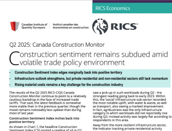Canadian construction sector “subdued”: report Image