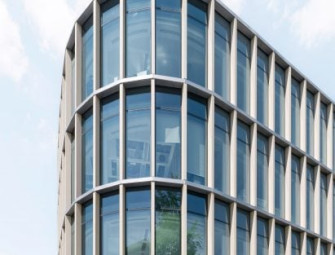 Rieder uses glass fibre-reinforced concrete for curving office facade Image